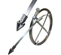 Kanduo Steel Tape Drain Cleaning Tool Steel Cable for Sewer Cleaning and unblocking, for use in Catch basins and Underground Drainage Systems(W 2.5cm/1'',L 10 m/33 ft)