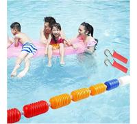 Kanduo Swimming Pool Safety Separator Rope Pool Lane Divider, Pool Safety Floating Rope, Waterpark Floating Safety Rope with 2 Hooks(Dia 9cm/3.5in,20m/65.6ft)