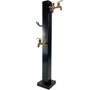 Kanduo Vertical Garden Water Column Freestanding Outdoor Vertical Garden Water Column with Copper Faucet, Square Hose Stand & Floor-Mounted Dispenser Hydrant