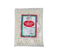 Kandy King Coconut Jelly Beans 1kg | Single Colour Sweets | Tropical Coconut Flavour | Gluten Free, Vegetarian & Halal | Ideal for Pick & Mix & Events