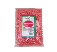 Kandy King Strawberry Jelly Beans | 1kg Bulk Bag | Single Colour | Gluten Free, Vegetarian, Dairy Free & Halal Sweets