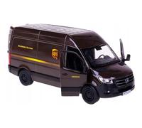 Kandy Toys 5" Mercedes Benz Sprinter Brown UPS Van Kandy Toys Multicolor