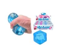 Kandy Toys Ice Cube Squishy Stretch Stress Toy 4 Pack Assorted Colours Kandy Toys Multicolor