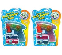 Kandy Toys Light Up Auto Bubble Gun with Bubble Tubs