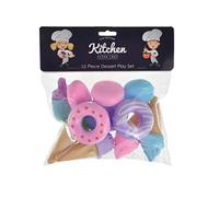 KandyToys 12 Piece Pretend Play Ice Cream Kitchen Toy Food Set | Kids Toys