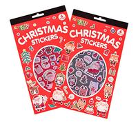 KandyToys Christmas Sticker Pads-2 Assorted Designs, Multi, One Size
