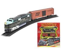 KandyToys Classic Retro Large Electric Toy Train Set With Tracks | Battery Operated