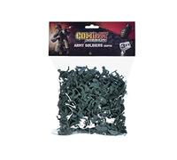 KandyToys Combat Mission 160 Piece Plastic Toy Soldiers - Bag of Traditional Green Army Soldier Figures