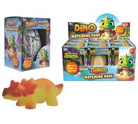 KandyToys Dino Hatching Egg, Hatch and Grow in Water, Assorted Dinosaur Figures, 14cm, for Ages 3+