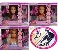 KandyToys Doll Styling Head Playset with Accessories | 3 Designs to Collect