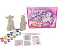 KandyToys Fairy and Unicorn Paint Your Own Kit | Decorate and Paint Clay Fairies and Unicorns