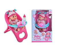 30cm Baby Doll High Chair Playset