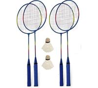 KandyToys M.Y Family 4 Player Badminton Garden Games Set including Rackets & Shuttlecock