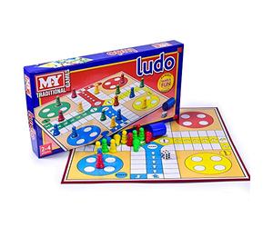 KandyToys M.Y Ludo Game - Traditional Ludo Board Game for Kids & Adults