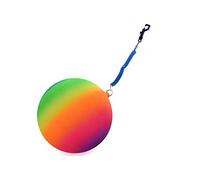 KandyToys Neon Rainbow Ball With Keychain | Mutil-Coloured Ball