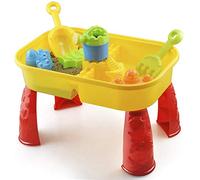 KandyToys Sand and Water Table with Lid and Accessories - Kids Outdoor Play Garden Sandpit