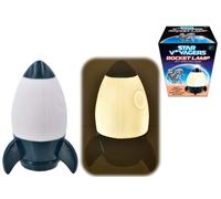 KandyToys Space Voyagers Nursery Night Light - Rocket Spaceship Shaped Warm LED Night Light | Battery Operated