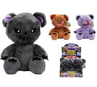 KandyToys Terrible Teds Creepy Soft Plush Toy, 18cm, 3 Assorted Characters, One Randomly Sent