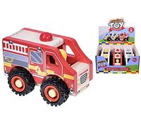 KandyToys Wooden Emergency Vehicles Toy - Assorted Designs