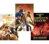 Kane Chronicles Graphic Novels 3 Books Collection Set By Rick Riordan (The Throne of Fire, The Serpent's Shadow, The Red Pyramid)