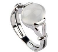Kanelle-citron Twilight Bella Swan Moonstone Ring - White Moonstone Solitaire Ring