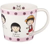 金正陶器(Kaneshotouki) Chibi Maruko-chan Face Mug Sakura Momoko Family - Porcelain - Coffee Cup - Anime-Character Mug - 9.1 fl oz (270 ml) - Microwave & Dishwasher Safe