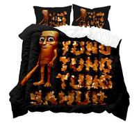 Kanfyyl Italian Brainrot Boys Single Duvet Cover Set, Single Bedding Set for Boys, Suitable for Children and Teenagers-068