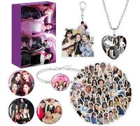 Kanfyyl Korean music idol Merch Gift Set, Necklace, Badge, Photocards