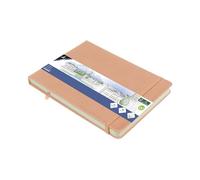 Kangaro Art Sketch Book A5 Landscape Dusky Pink PU Hard Cover 80 Sheets 140 g Cream Paper Pink