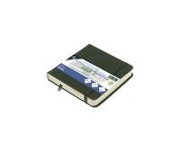 Kangaro Art Sketchbook 12 x 12 cm Forest Green PU Hard Cover 80 Sheets 140 g Cream Paper with Elastic Band and Ribbon