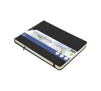 Kangaro Art Sketchbook A5 Landscape Black PU Hard Cover 80 Sheets 140 g Cream Paper