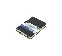 Kangaro Art Sketchbook A6 Cold Grey PU Hard Cover 80 Sheets 140 g Cream Paper with Elastic Band and Ribbon