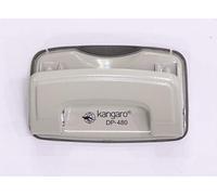 Kangaro Desk Essentials DP-480 2 Hole Heavy Duty Metal Paper Punch | Removable Chip Tray | 12 Sheets Capacity | Office Essentials | Grey, Pack of 1