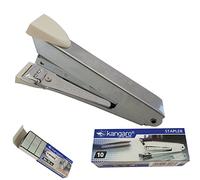 KANGARO NO-10 Staplers with Built-in Staple Remover, 20 Sheets Stapling, White Body + 1000 Staples, School Office Home Use, iZOFAX Black Ball Pen