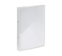 Kangaro Ring Binder with Front Window, Presentation Binder, 2 Rings O-Mechanism, Capacity 25 mm, Material PP, Colour: Transparent