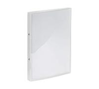 Kangaro Ring Binder with Window Front, Presentation Binder, 2 Rings O-Mechanism, Capacity 16 mm, Material: PP, Colour: Transparent.