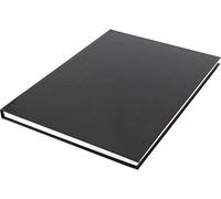 Kangaro Sketchbook A4 Blank Hard Cover 80 Sheets 100 g Black Pack of 5 29.4 x 21.3 x 1.4