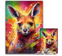 Kangaroo 1000 Piece Jigsaw Puzzles for Adults Impossible Jigsaw Puzzles for Adults Challenging DIY Brain Teaser, Perfect Family Game Or Decorative Gift 26X38CM/10.23x14.96inch