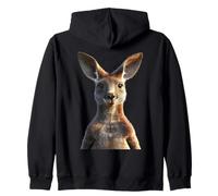 Kangaroo Australia Love Outback Wild Cute Kangaroos Zip Hoodie