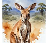 Kangaroo Birthday Card - Happy birthday Kangaroo card