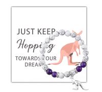 Kangaroo Bracelet Kangaroo Gifts For Women Australia Spirit Animal Wildlife Kangaroos Themed Jewelry, S, Metal, na unknow