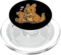 Kangaroo Burger Family Cartoon PopSockets PopGrip for MagSafe
