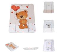 Kangaroo Changing Mat Soft 50 x 70 cm, Padded Raised Edge, Washable, Colour: Brown