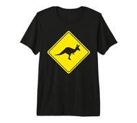 Kangaroo Crossing Sign Premium T-Shirt