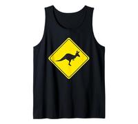 Kangaroo Crossing Sign Tank Top