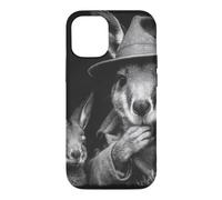 Kangaroo Detective In Trench Coat And Hat Wildlife Art Case for iPhone 12/12 Pro