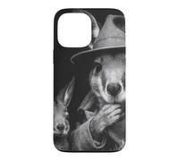 Kangaroo Detective In Trench Coat And Hat Wildlife Art Case for iPhone 13 Pro Max
