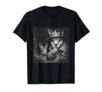 Kangaroo Detective in Trench Coat and Hat Wildlife Art Value Graphic T-Shirt
