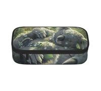 Kangaroo dreaming on the grassland Full print Large Capacity Pen Case