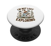 Kangaroo Explorer Not Lost I'm Exploring Adventure PopSockets Adhesive PopGrip